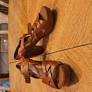 Kork Ease Leather Wedge Heels